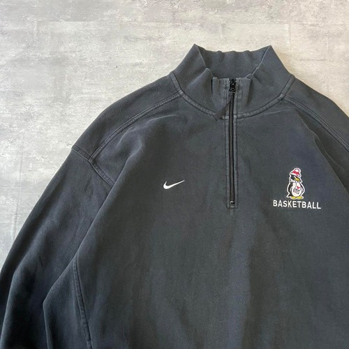 NIKE / fade halfzip logo sweat size L