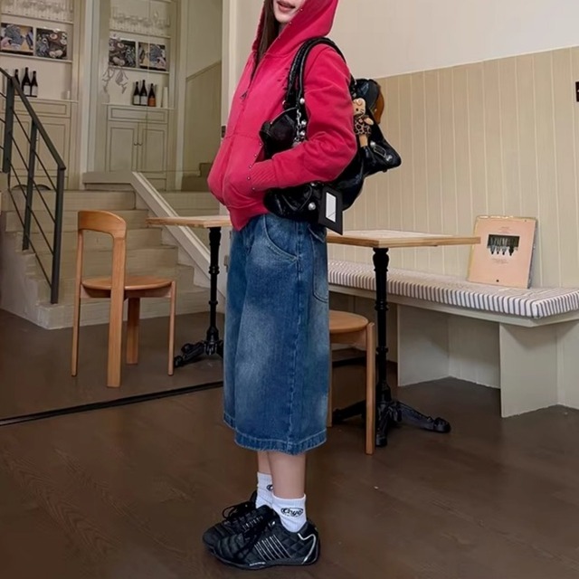 ダメージデザインスタッズジップフーディー 2col   R01829