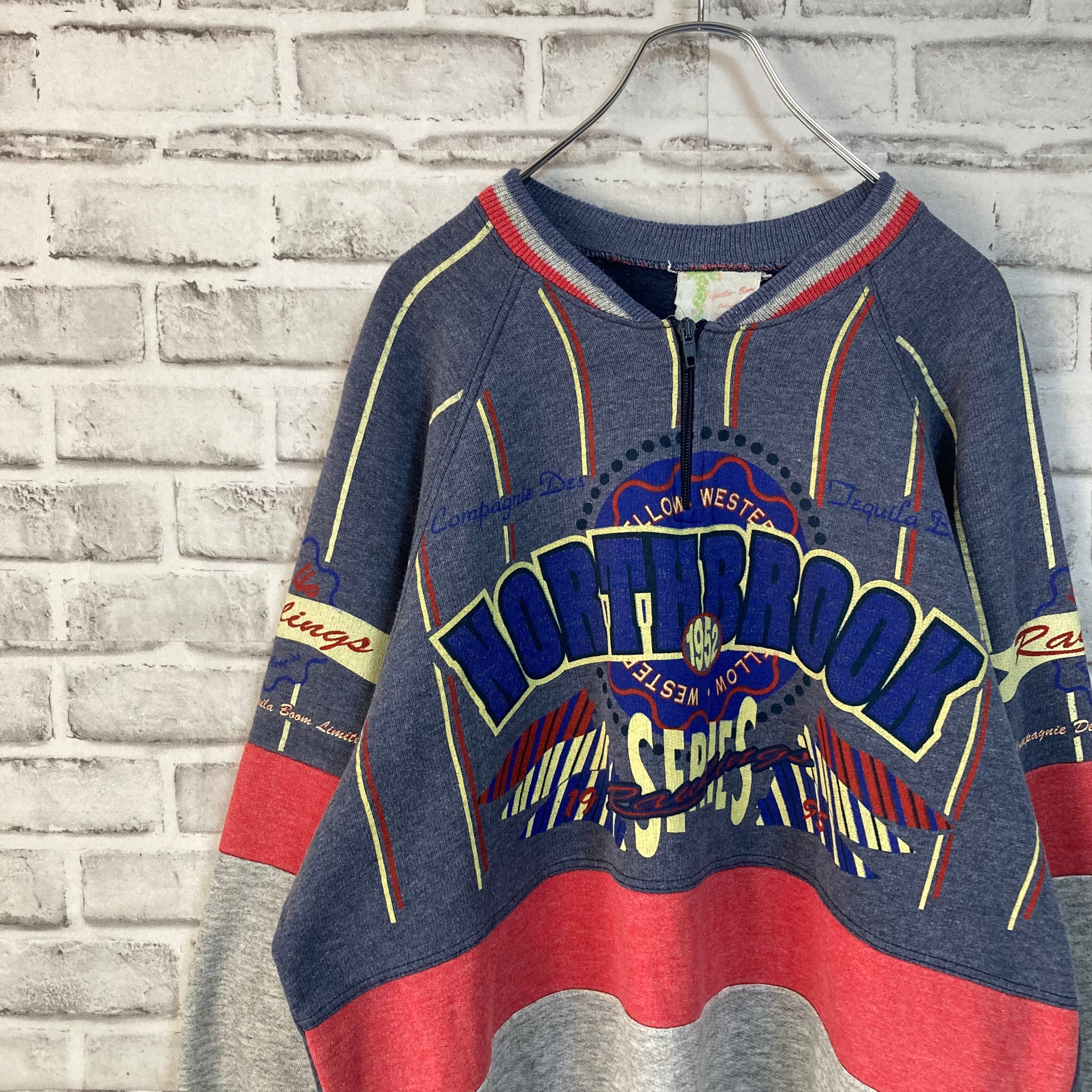 メンズ USA製 90s ロブスター レトロデザイン ユニセックス 袖太