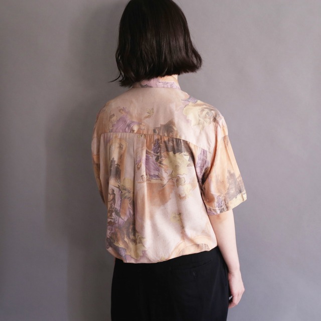 pail tone color art graphic h/s shirt 