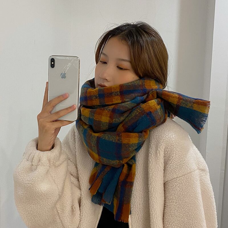 スカーフ ウィンタースタンダード レトロ 冬物 ブラック・アイド・ピーズ98085106872