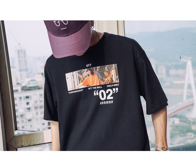 全3色 Tシャツ カットソー プリント カジュアル シンプル