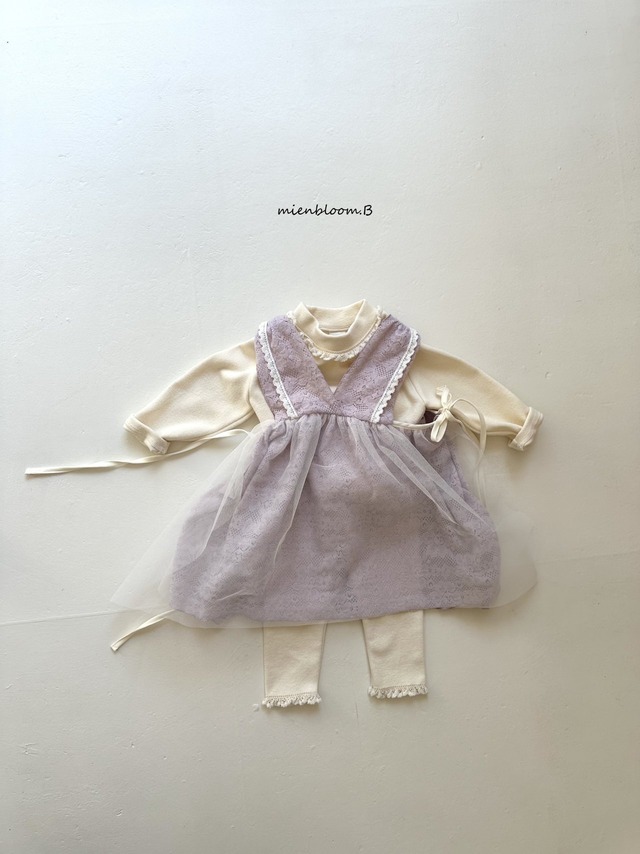 予約 KIDS - Fleece Princess One Piece [ mienbloom.B ]