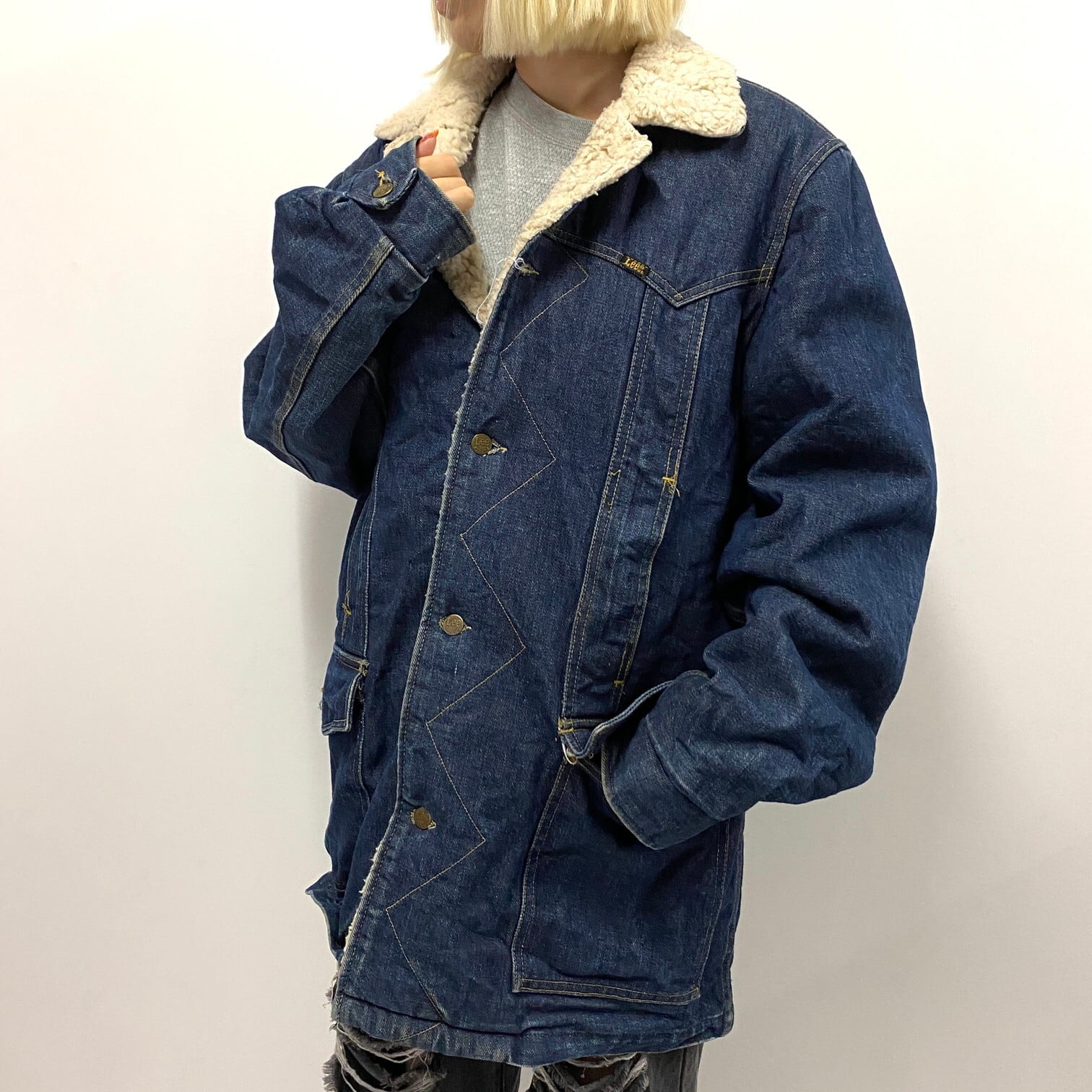 USA製 70年代 Lee リー STORM RIDER 220-0241 ストームライダー 裏ボア  