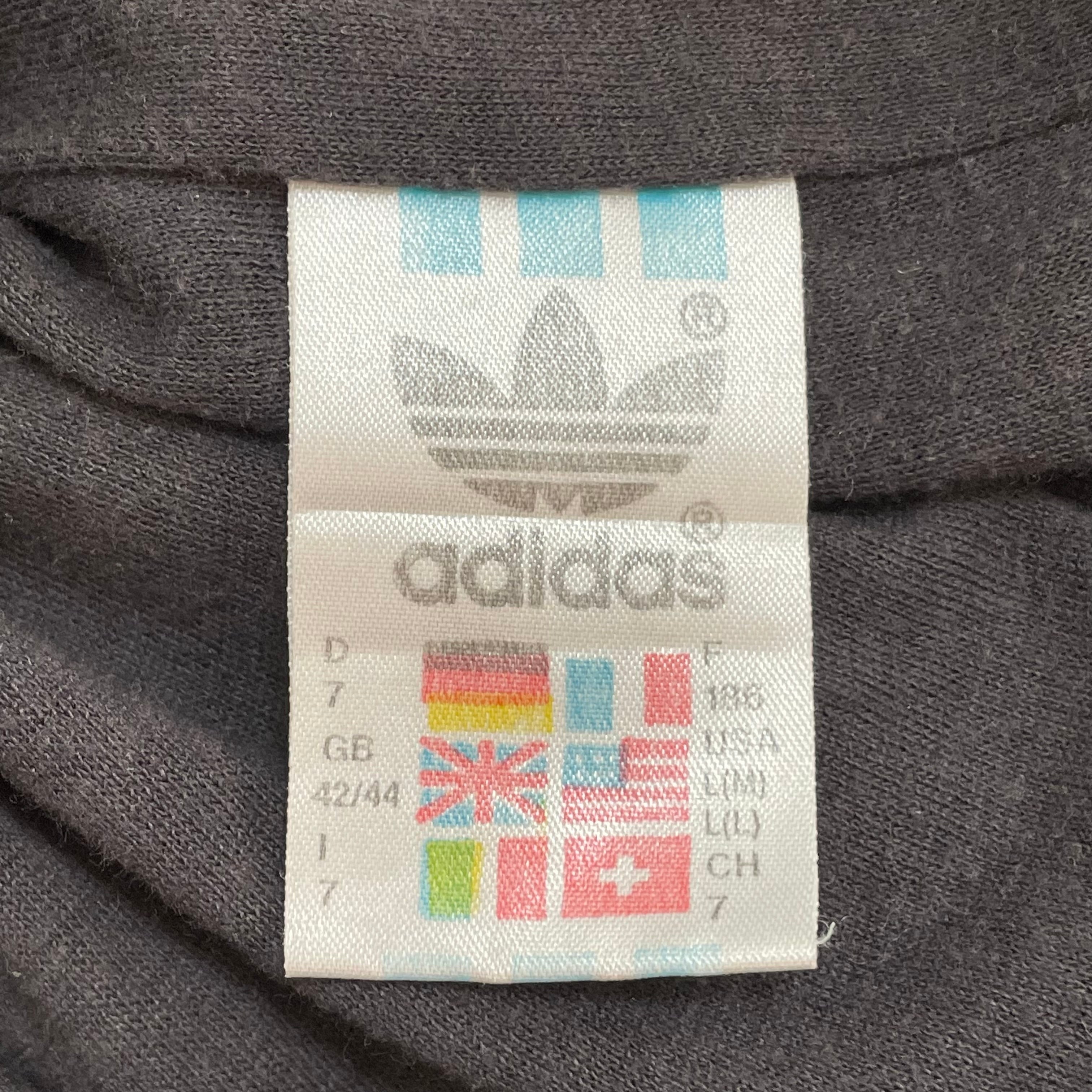 ビンテージ90s白adidas万国旗タグATPtour ナイロンジャケット