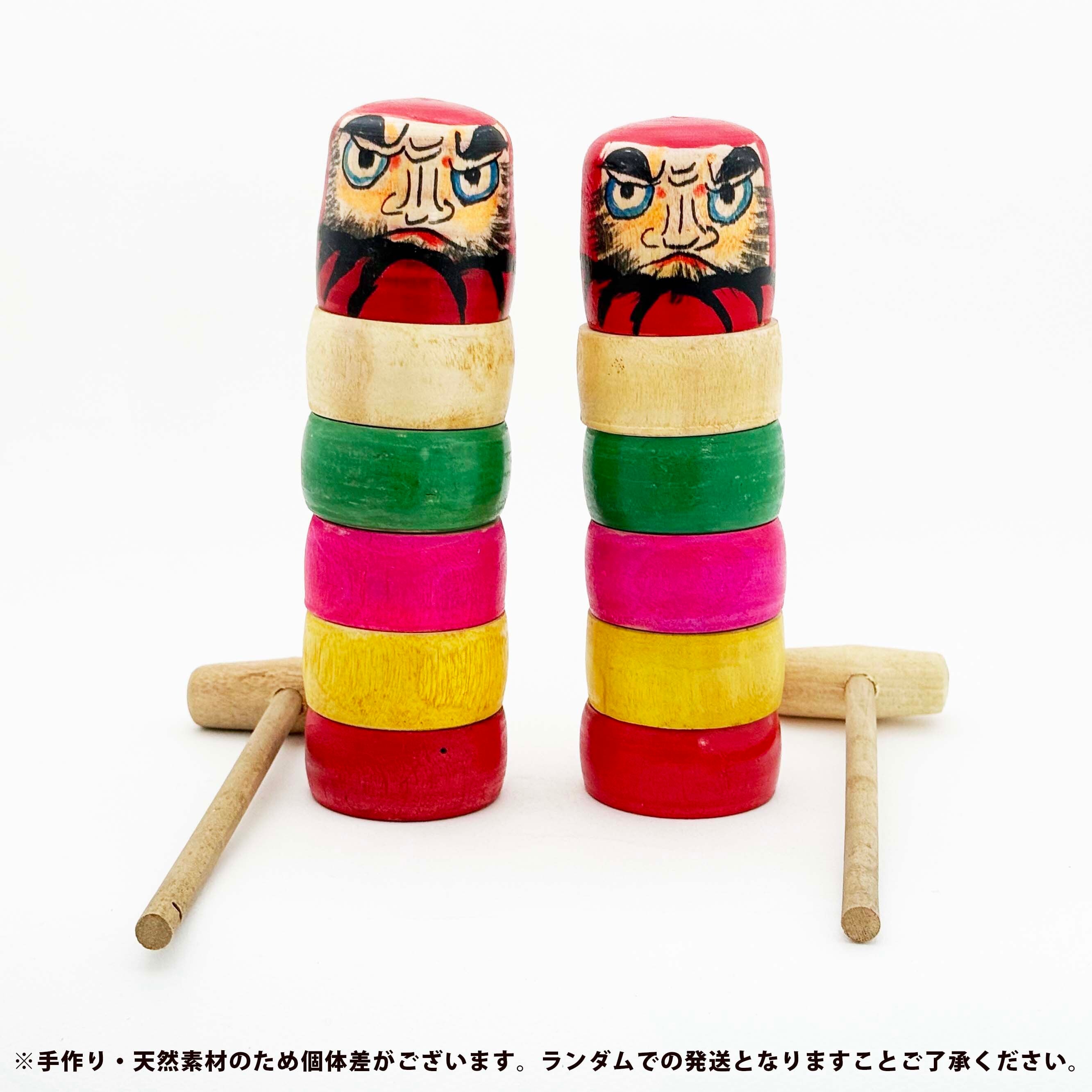 はりまや木地玩具「ダルマ落とし」