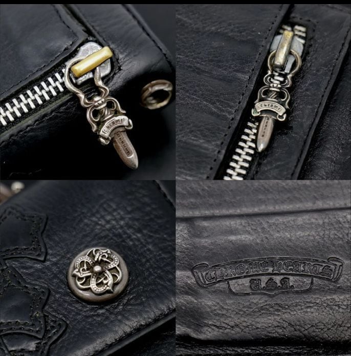 CHROME HEARTS クロムハーツ カスタムオーダー ウェーブウォレット 三