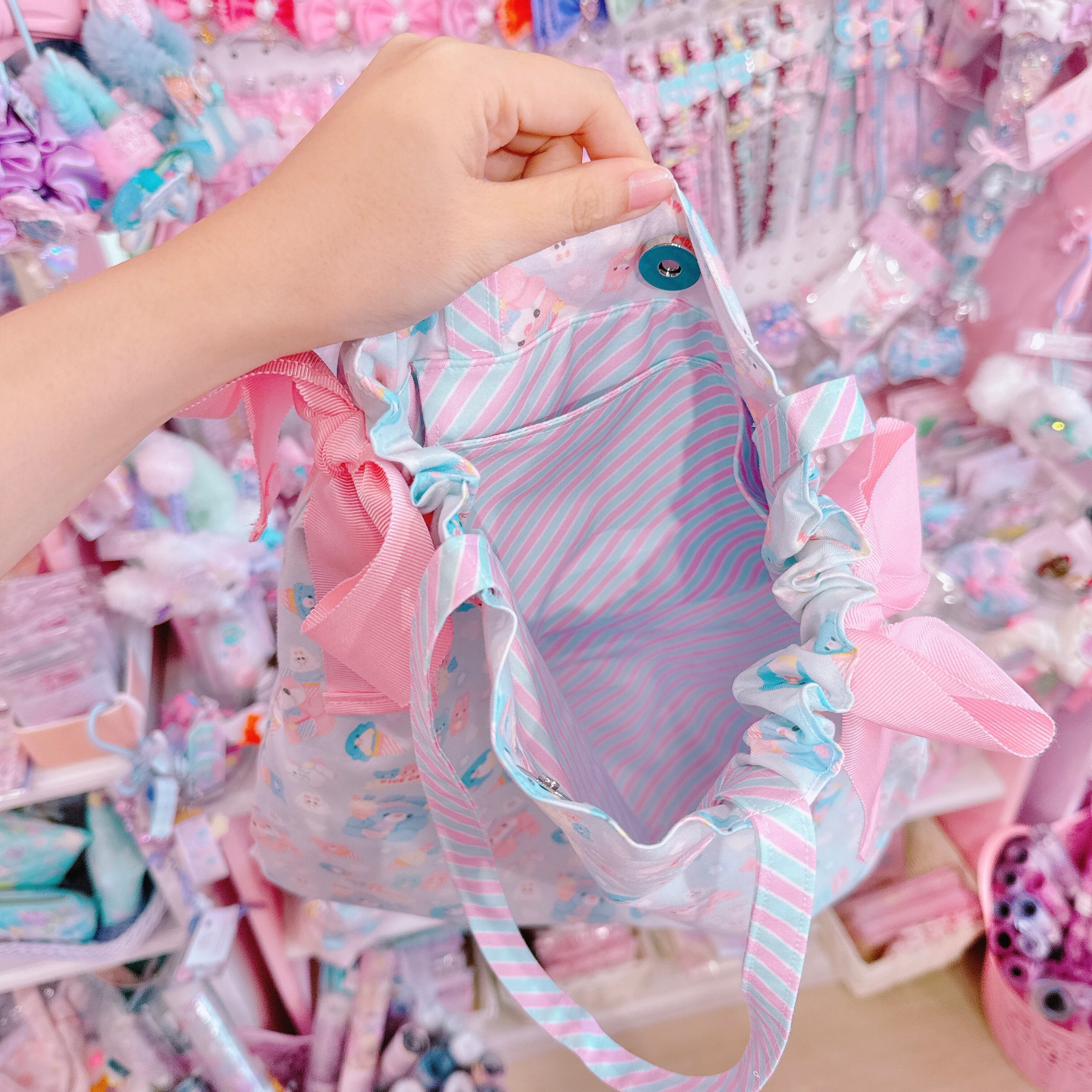 【P4】1-5リボン巾着バッグ