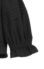 CLANE PINTUCK CROPPED BLOUSE