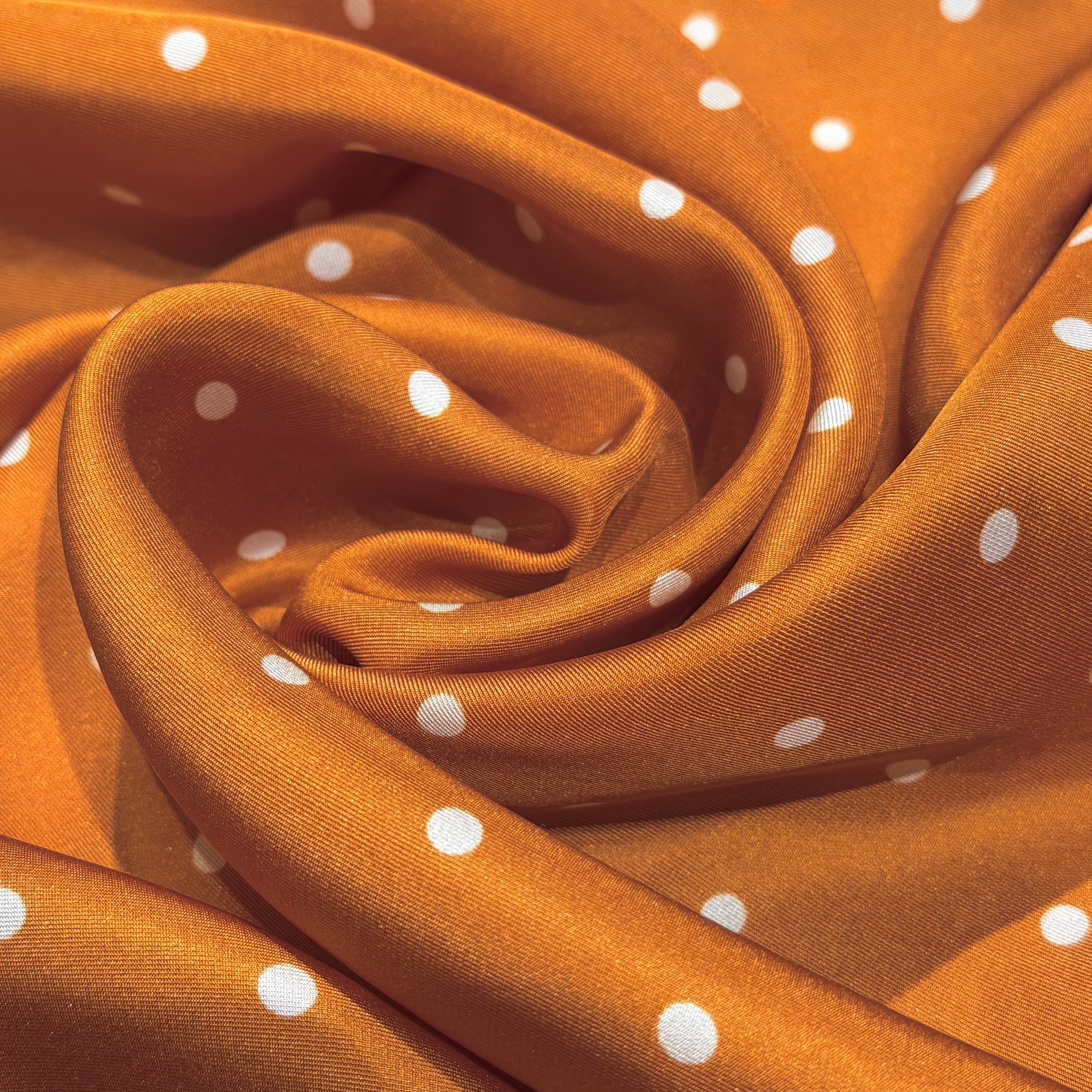 regaglia 未使用品 orange dot シルクスカーフ イタリア製 レガリア