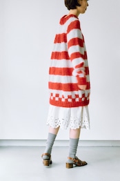 Red icemint mohair sweater