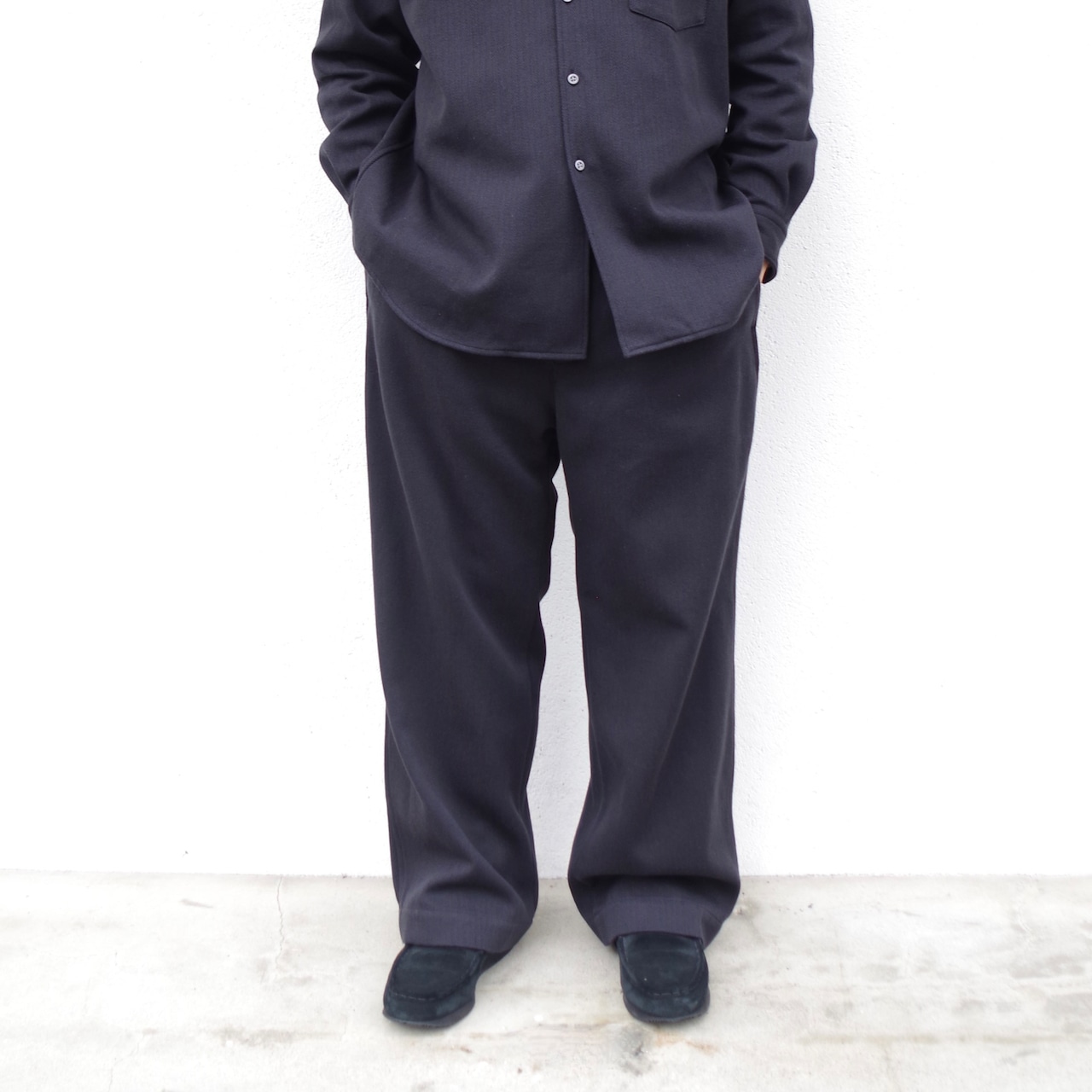 E R A.  HOMMA HERRINGBONE NON-BAKER PANTS