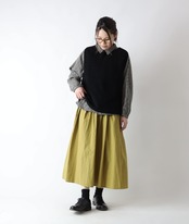 CUORE STORE/コットンダブルガーゼ ワイドシャツ