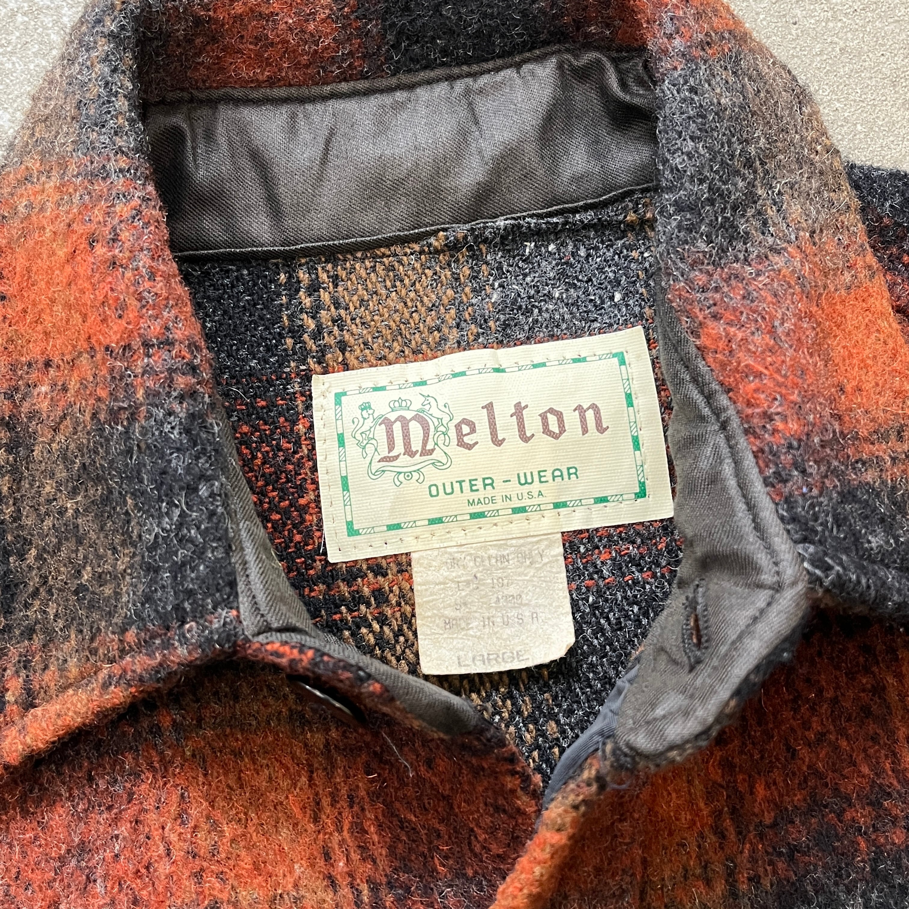90s Melton Wool CPO Shirt 90年代 メルトン ウールシャツ オンブレ L