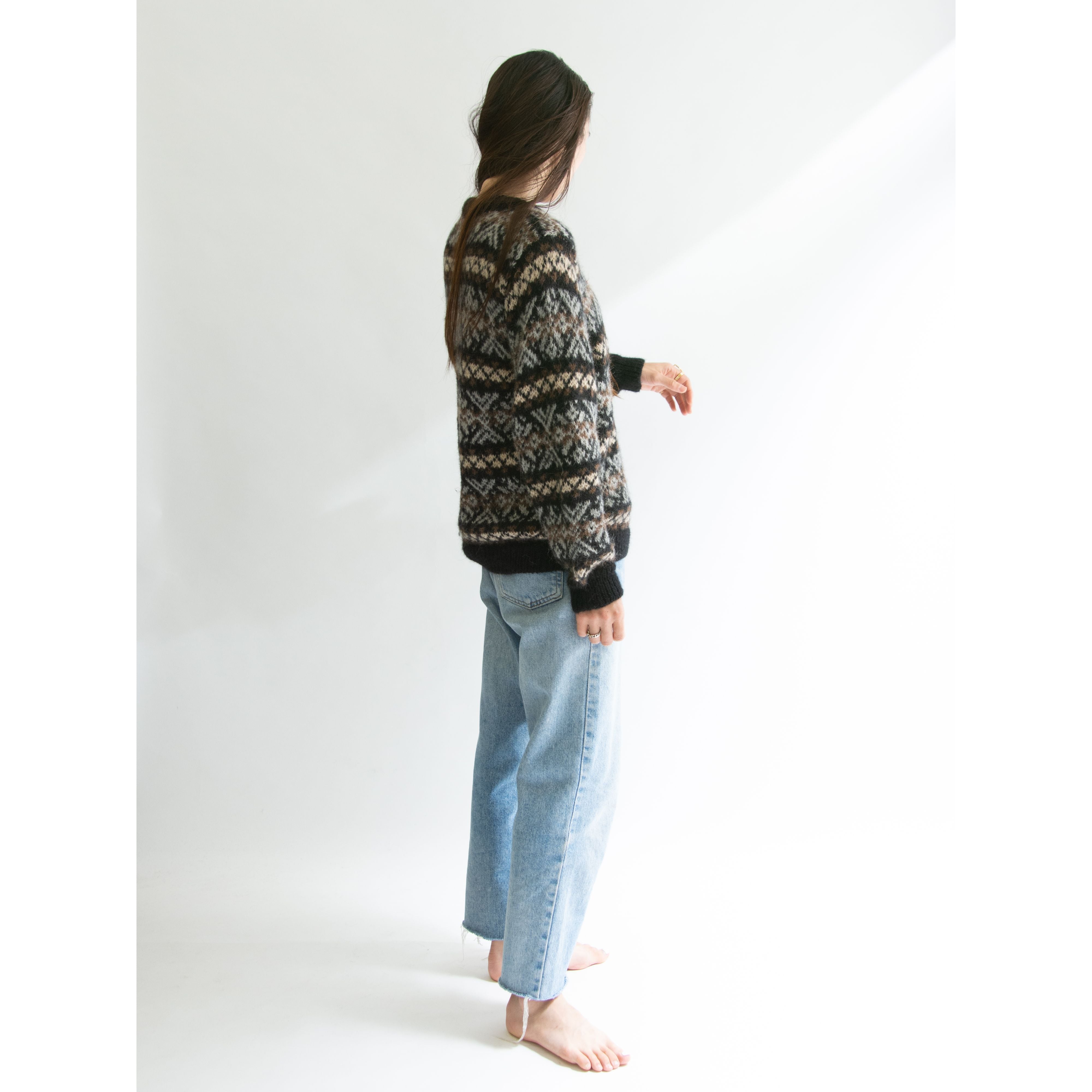 Made in Bolivia】100% Alpaca sweater（ボリビア製 アルパカセーター ...