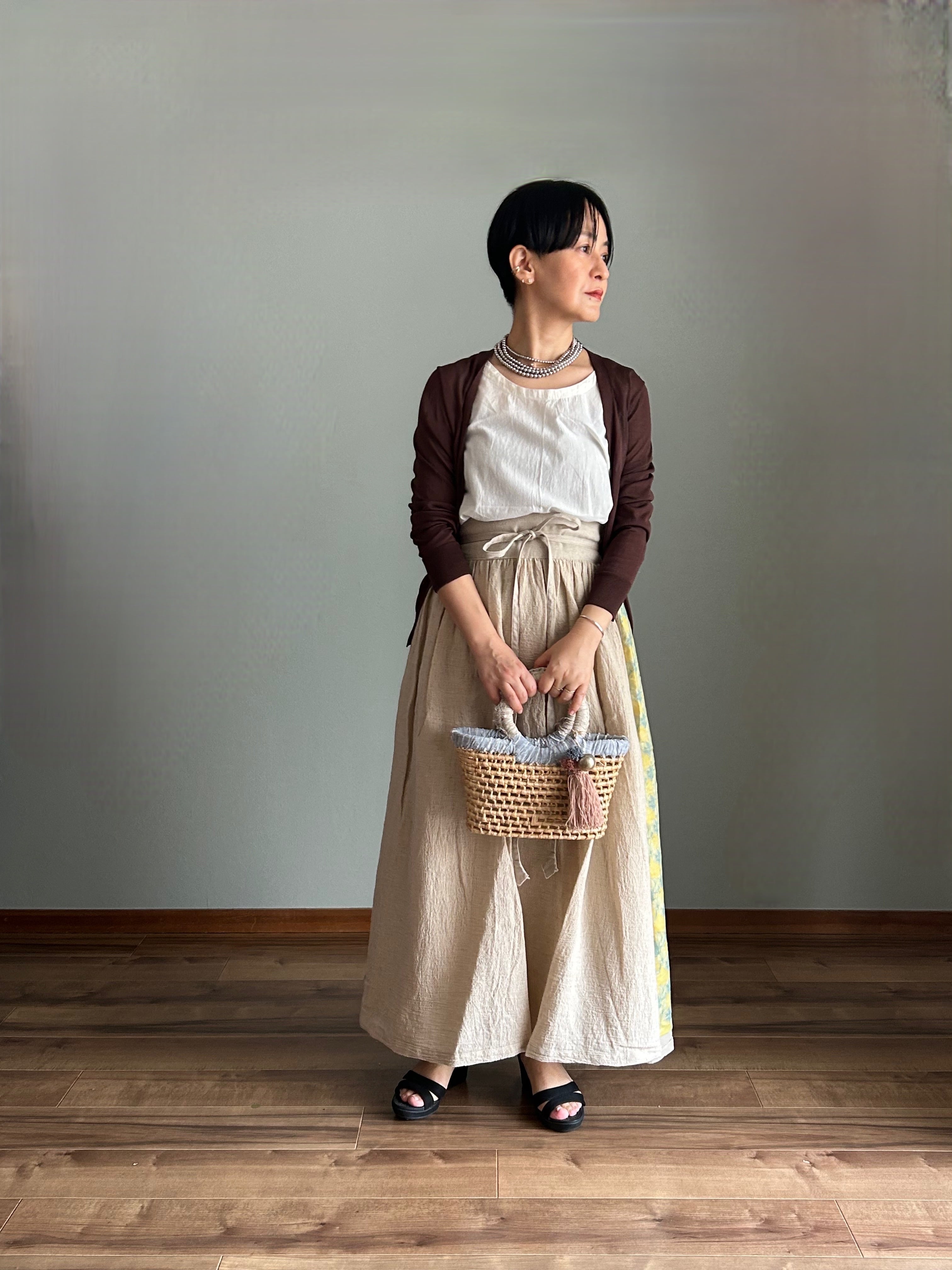 ハレノヒギャザーラップスカート | nuu