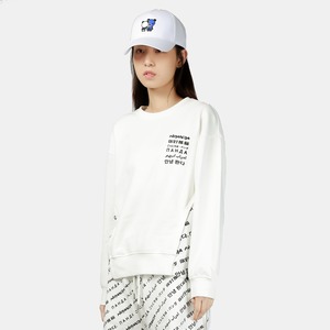 SALE 送料無料 【HIPANDA ハイパンダ】レディース クルーネック スウェット トレーナー WOMEN'S CREW NECK SWEAT SHIRT / WHITE・BLACK