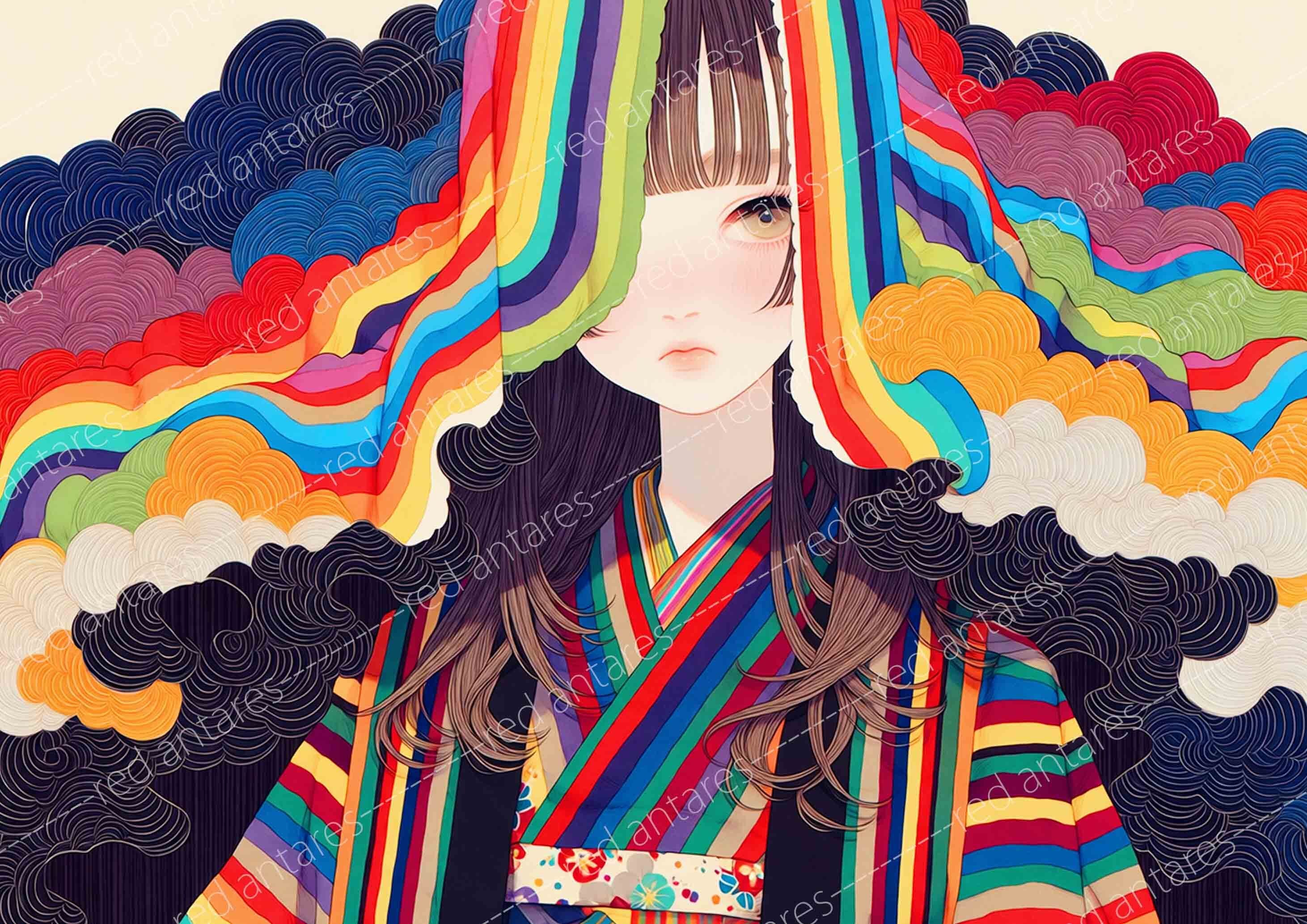 ダイヤモンドアート A3 虹子 B (通常/フルAB/フル樹脂AB/フルFD