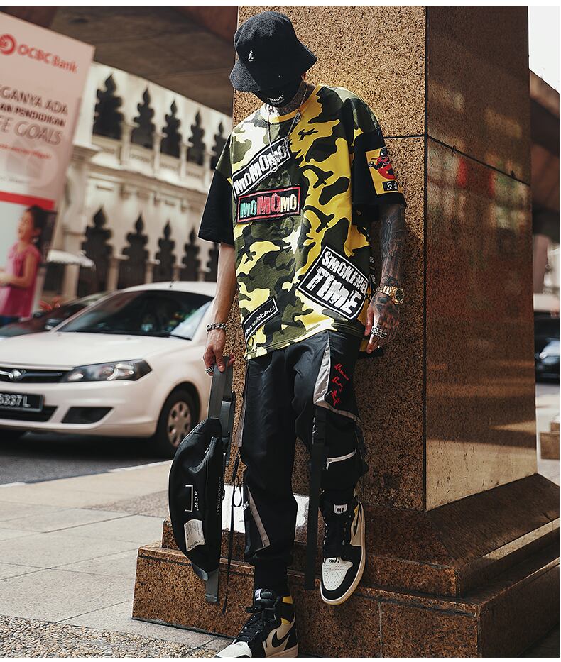 全2色 Tシャツ カットソー プリント カジュアル ストリート 