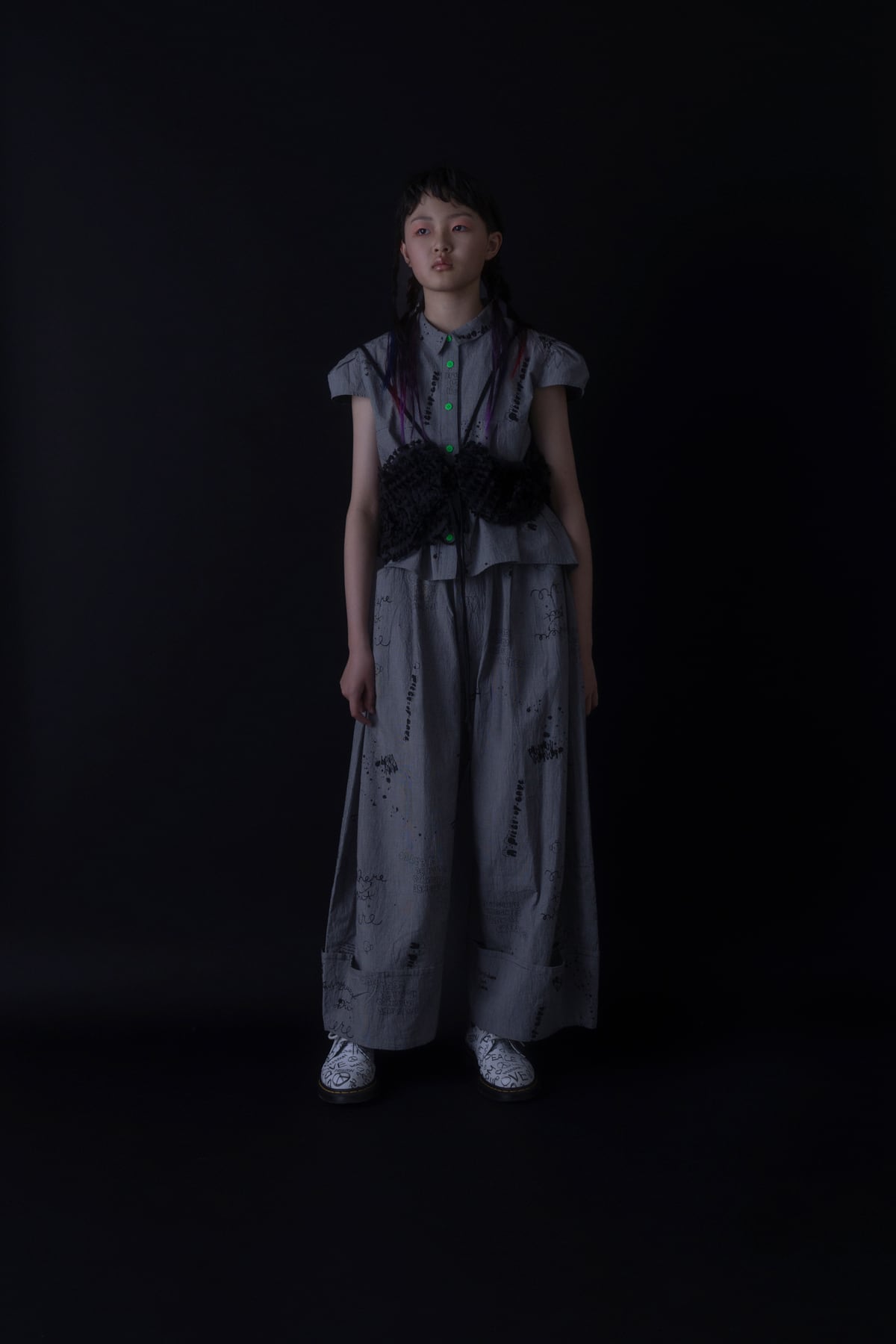 RIBBON ORGANDY BUSTIER / F | frankygrow concept shop