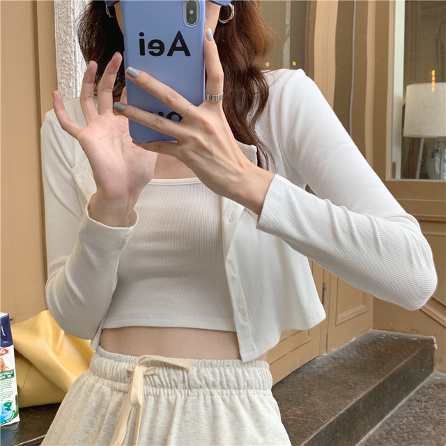 Tシャツ レディーススプリングオータムスタイルショートカーディガン ロング 春物 秋物 フラワークラフター90789191173