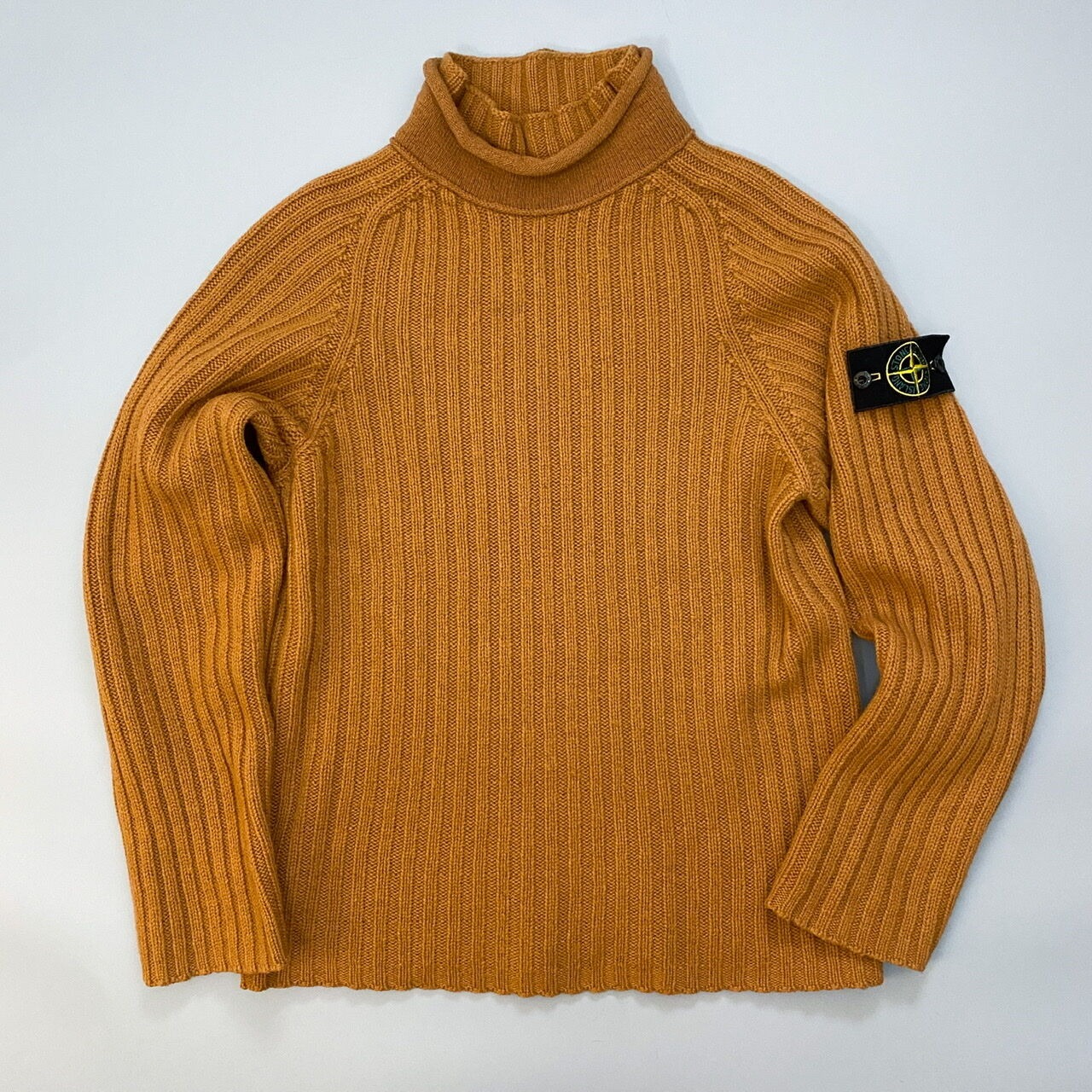 STONE ISLAND 2002AW rollneck wool knit jumper