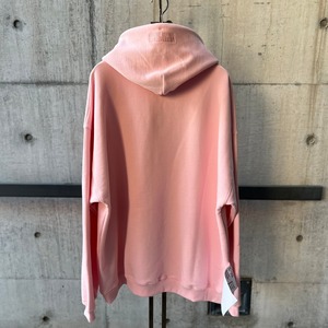 VETEMENTS  LOGOLABELHOODIE  PINKWHITE