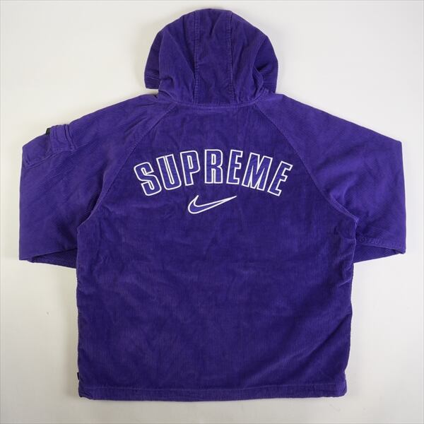 Mサイズ　supreme nike チェック パーカー ネイビー