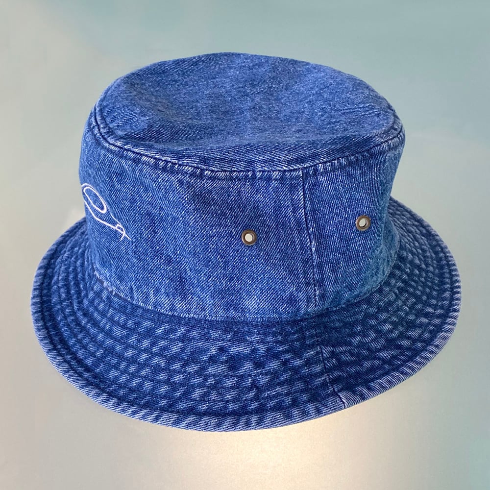 バケットハット／デニム／シルエットロゴ(刺繍) | IMPIZM