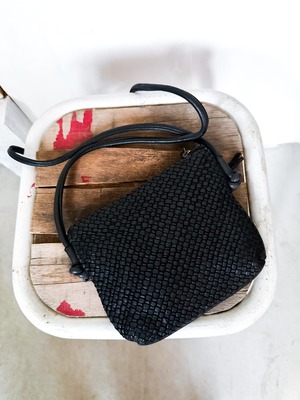 【maison de soil GOODS】MESH & PLAIN SHOULDER POUCH