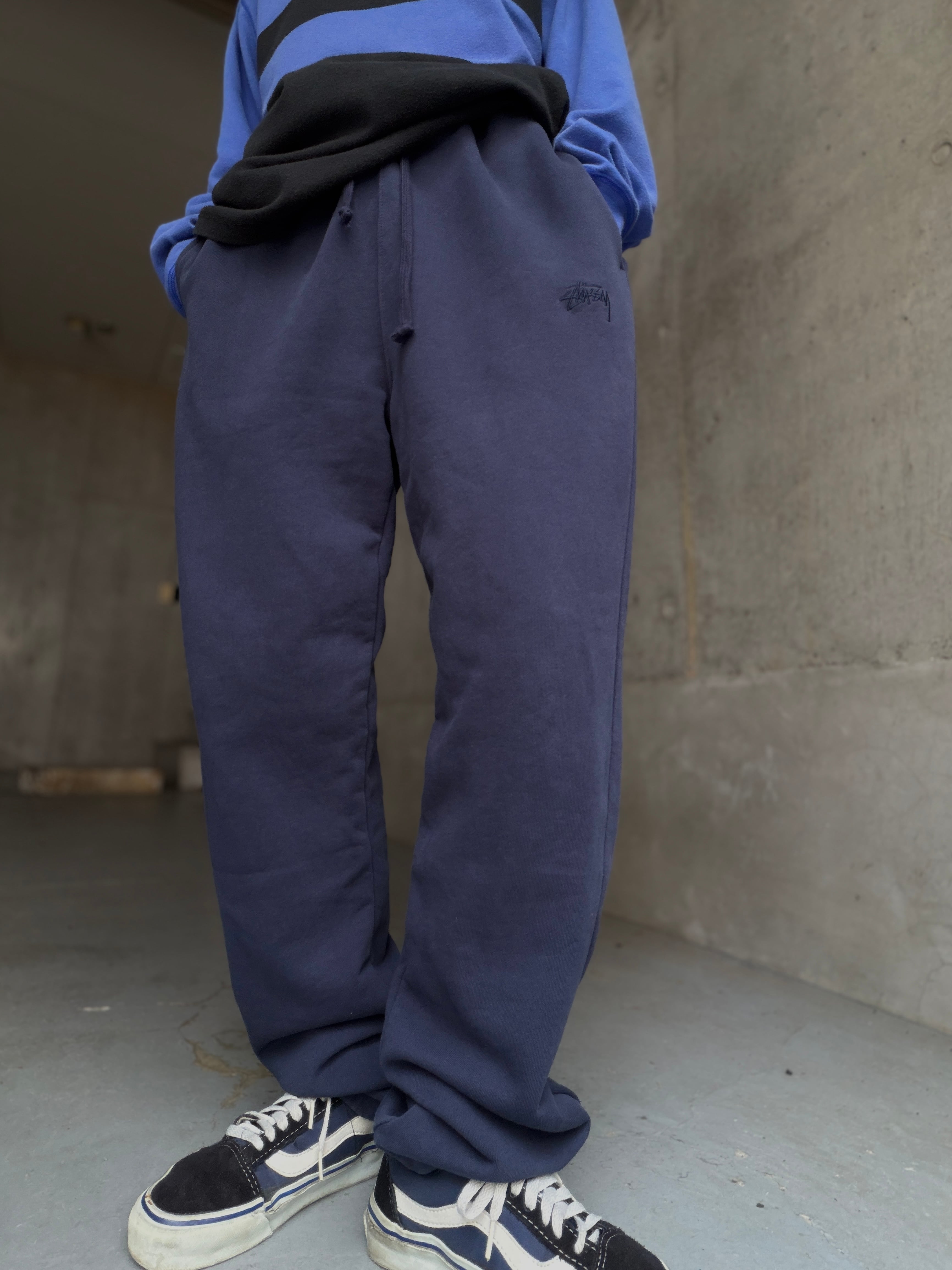 (PT1146)STUSSY embroidery logo sweat pants