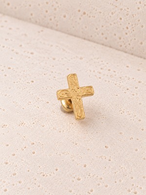 316L hawaiian cross pierce（ 片耳用 ）#p06 | rani