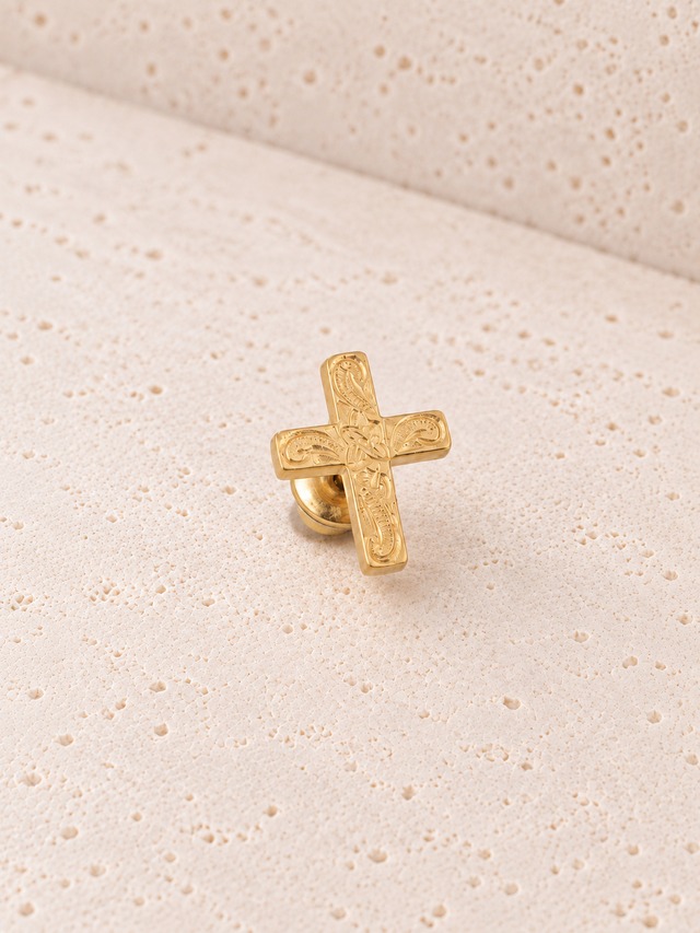 316L hawaiian cross pierce（ 片耳用 ）#p06