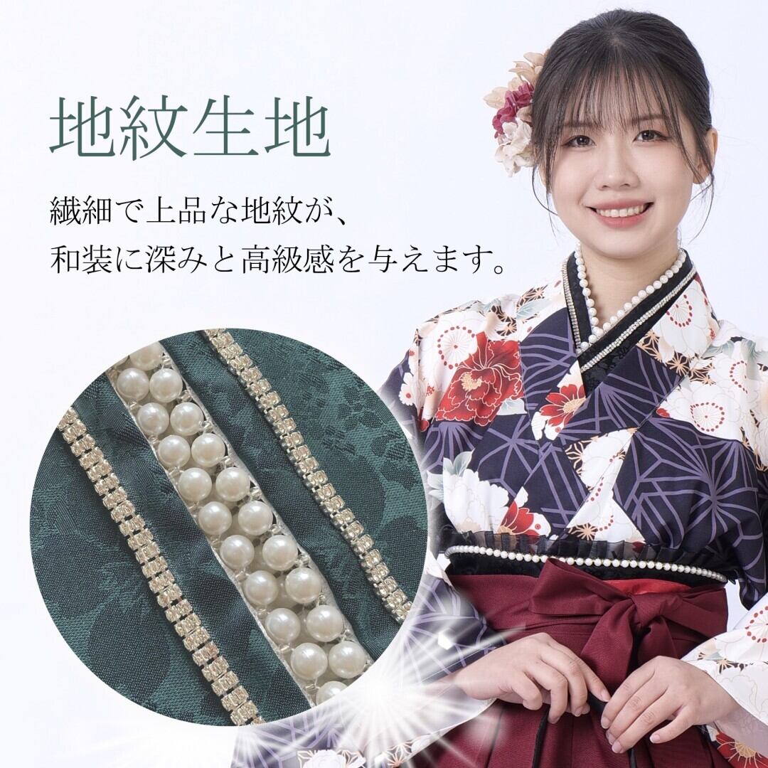 日本即日発送＆新色追加】重ね襟 重ね衿 伊達衿 パール ダイヤモンド