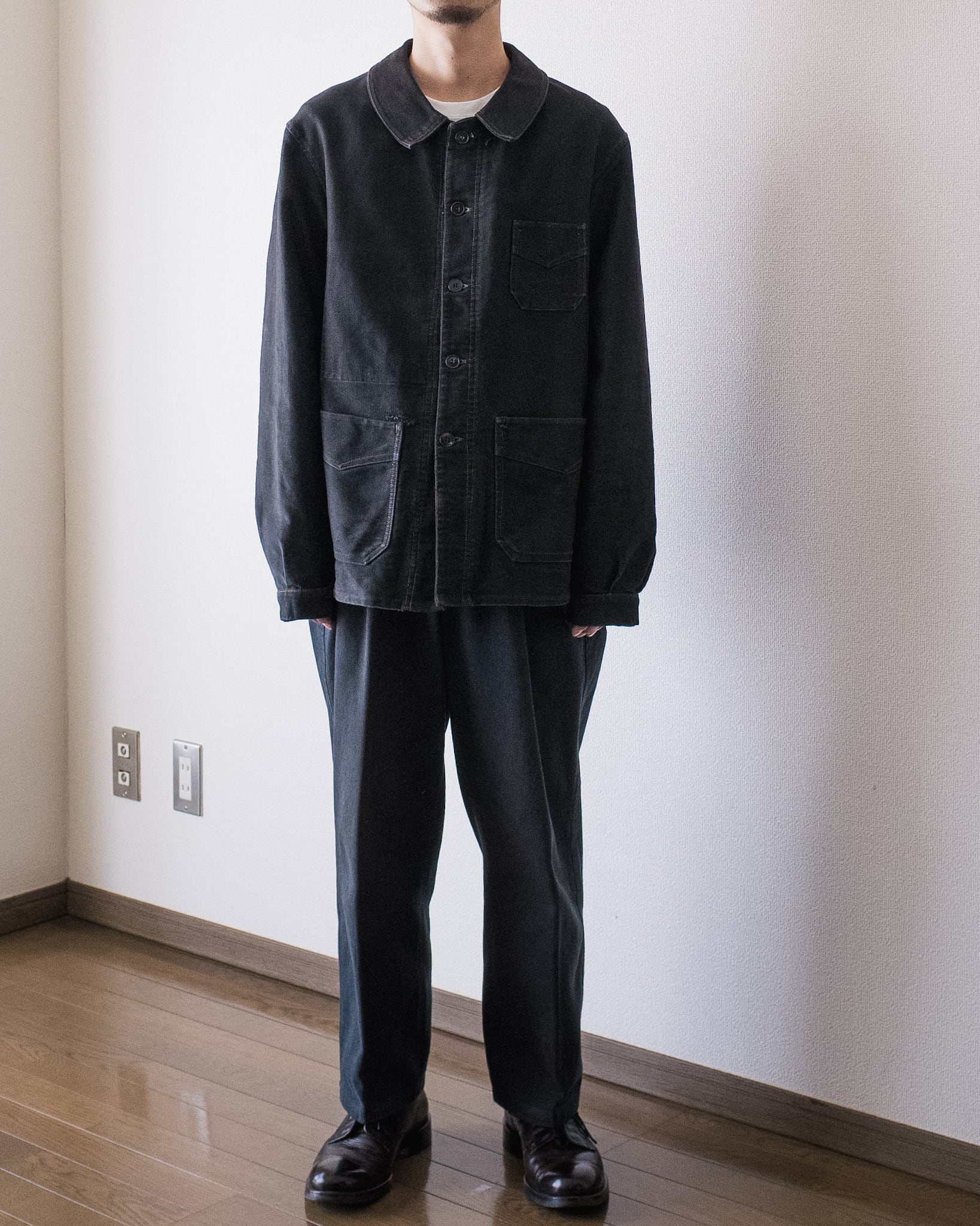 ■50s' 60s' 70s'フレンチモールスキンJKT 60s FRENCH WORK MOLESKIN JACKET Size 50 | KORDS