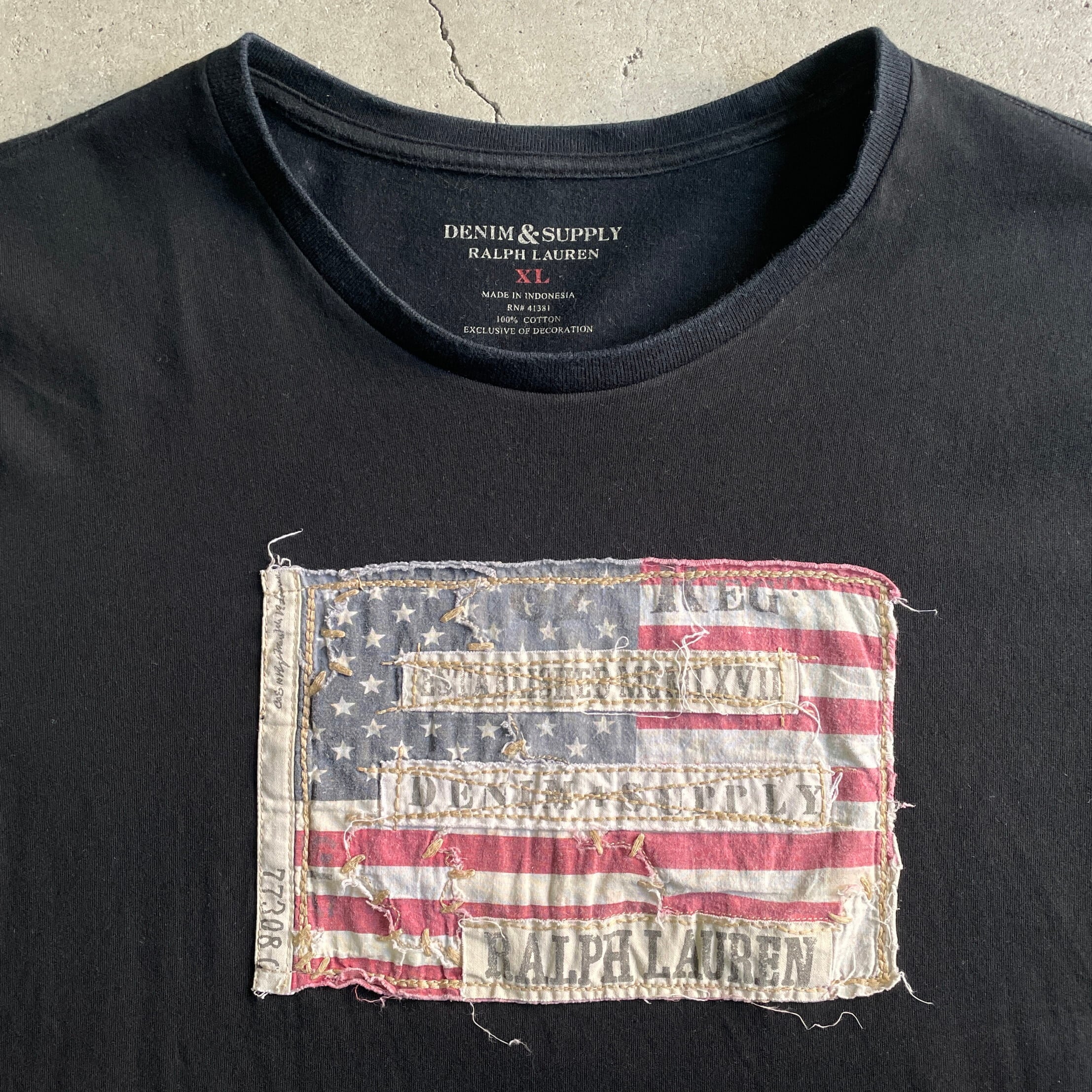 DENIM＆SUPPLY Ralph Lauren ラルフローレン 星条旗 フラッグ Tシャツ