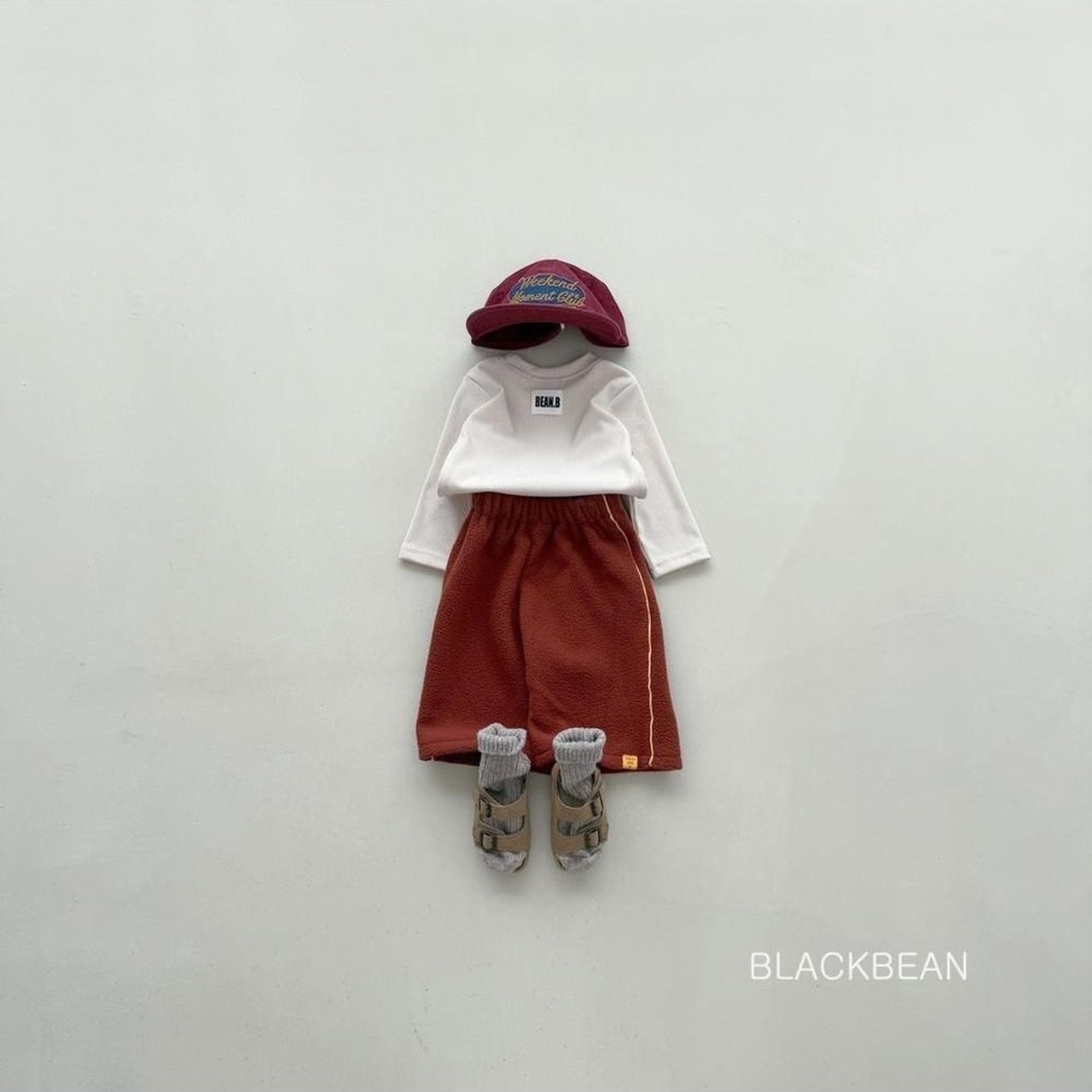 ブラックビーン / blackbean / ミルキーTシャツ / 韓国子供服 / キッズ / 26winter〖取寄〗*ベビーS~XL*