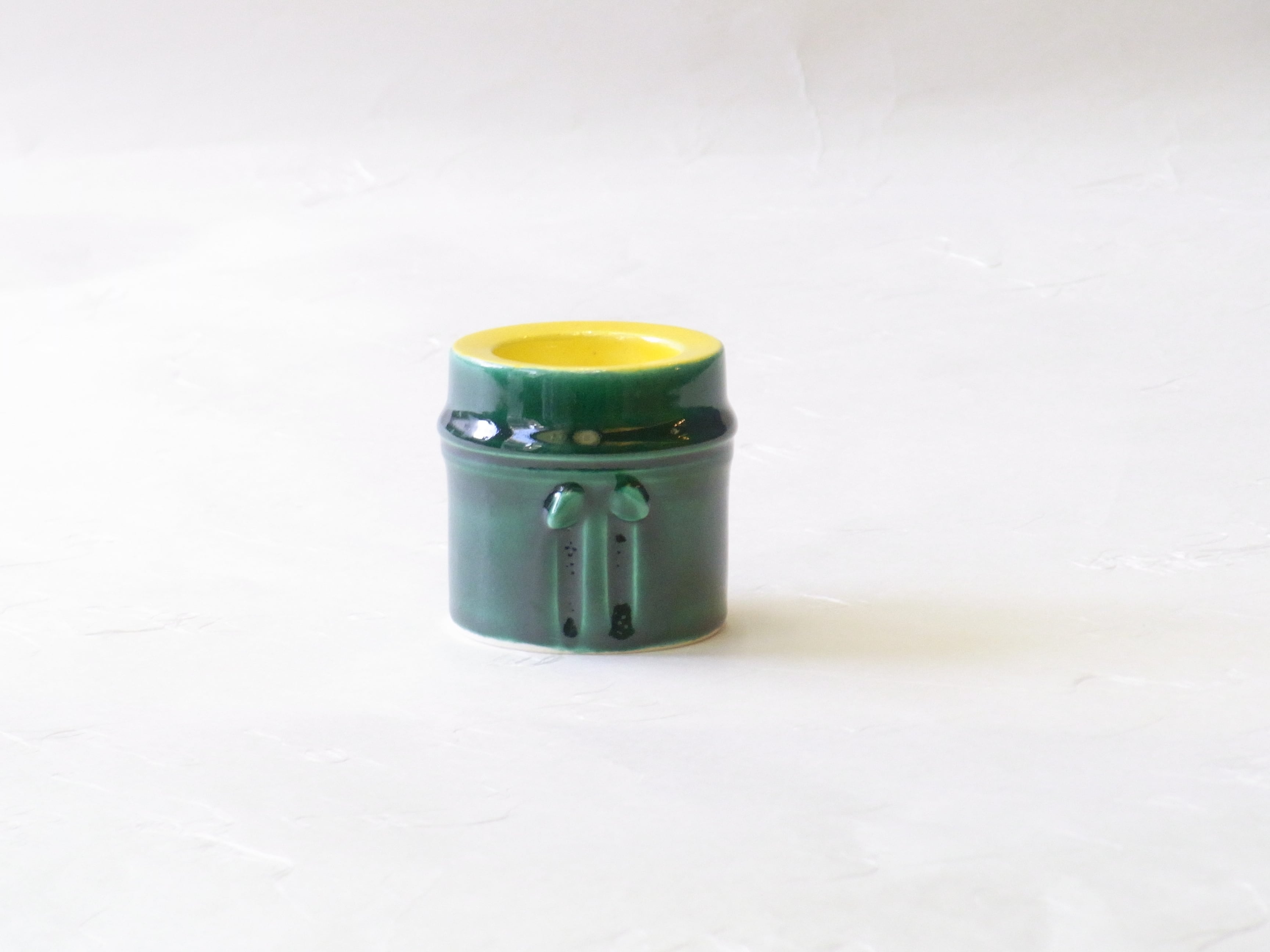 加賀瑞山 作 蓋置 竹節 交趾 | 小林漆陶