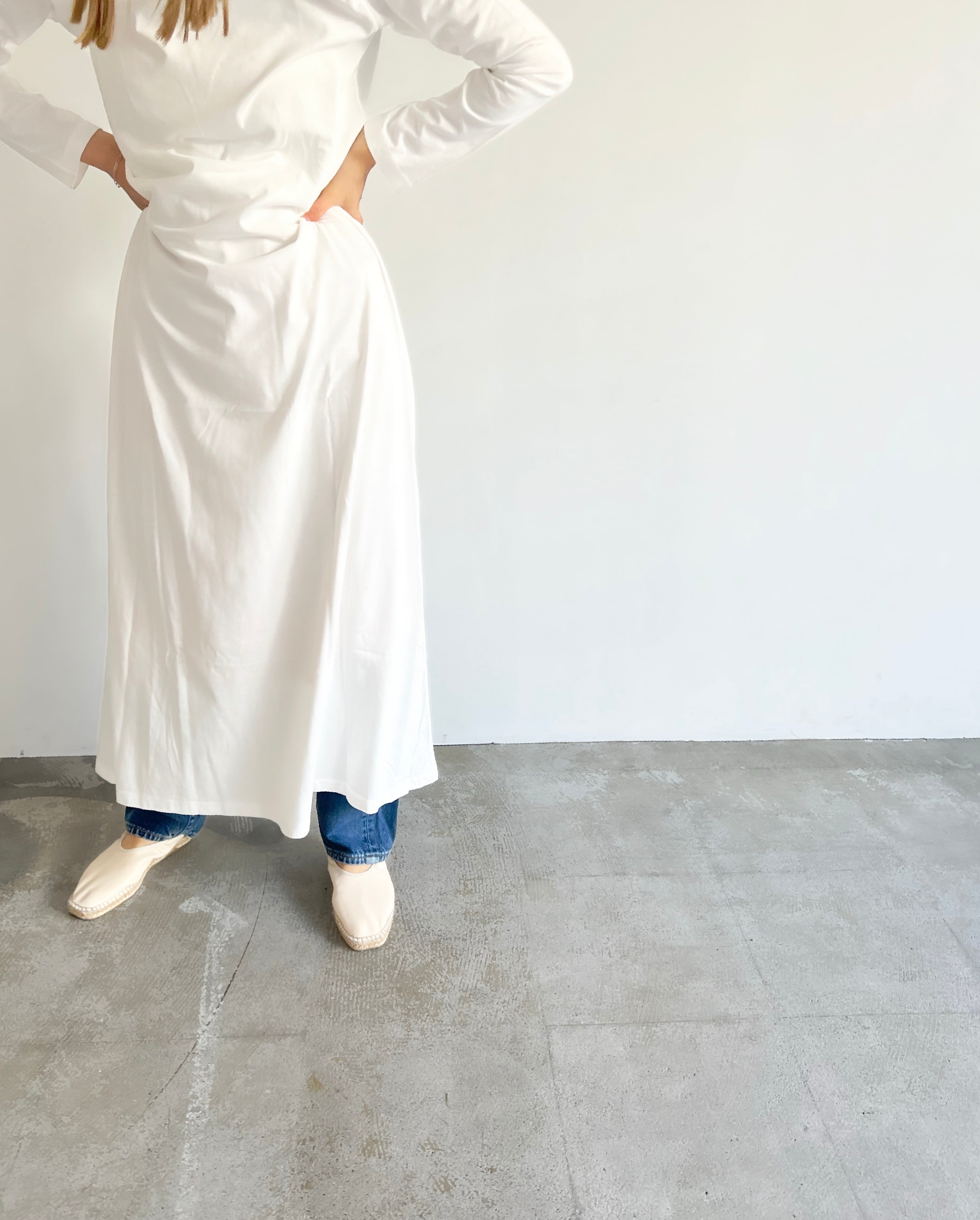 takes. / WOMEN'S DRESS / BAMBOO ワンピース【WHITE / GREY / NAVY