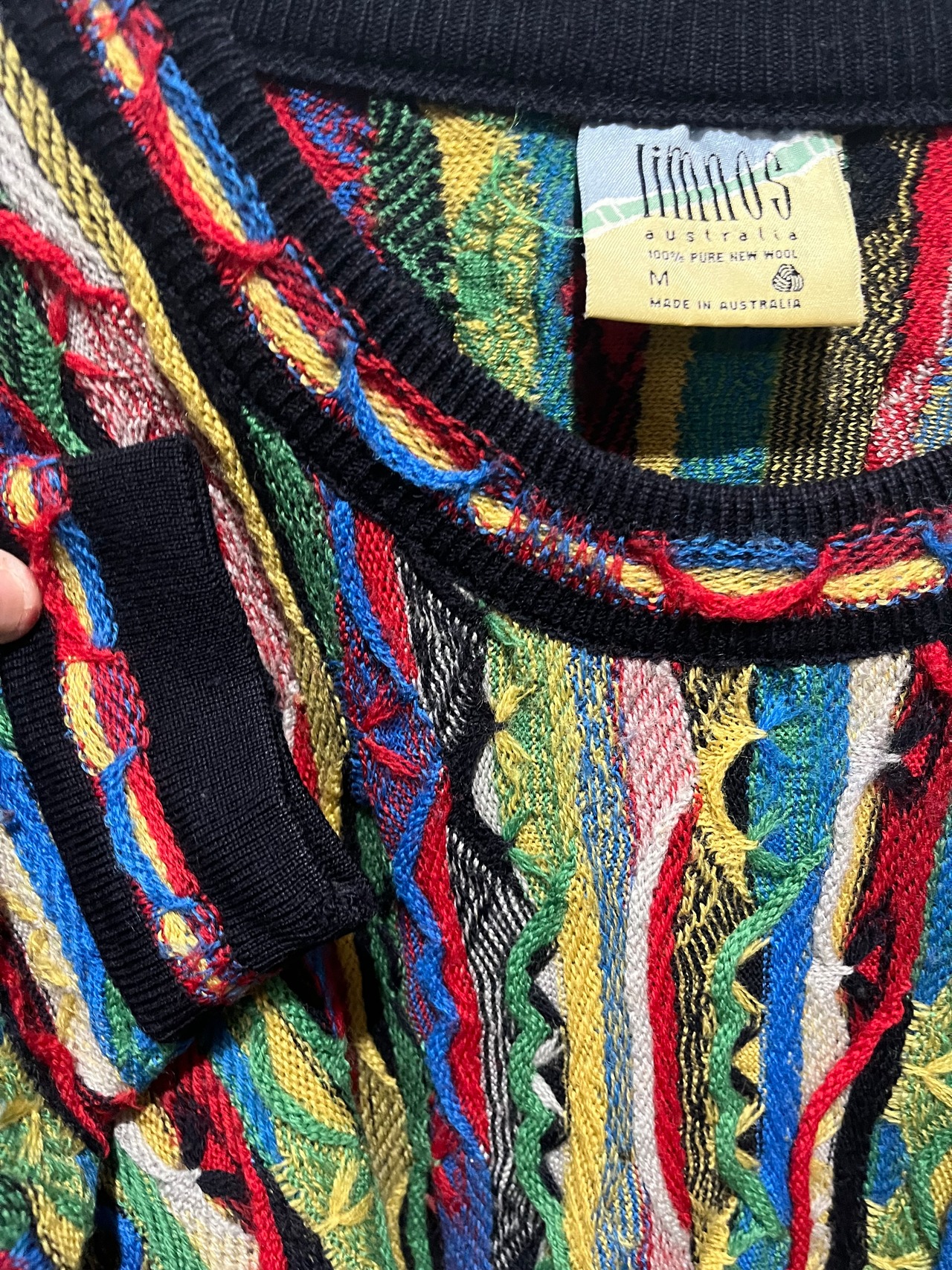 90's Limnos Multicollar Sweater Made in Australia【M】