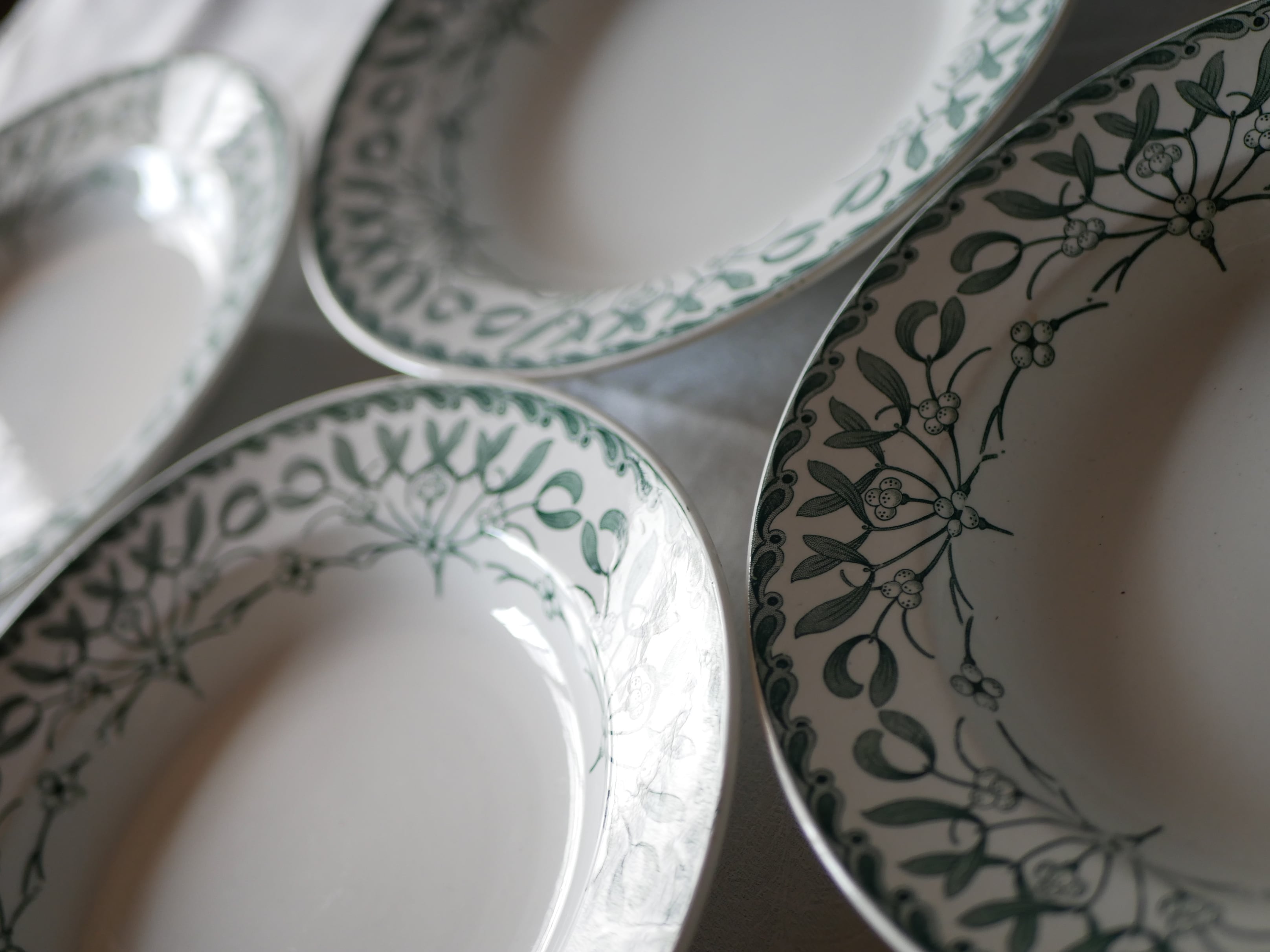 宿り木 プレート 深皿 フランスアンティーク ヤドリギ | フランス