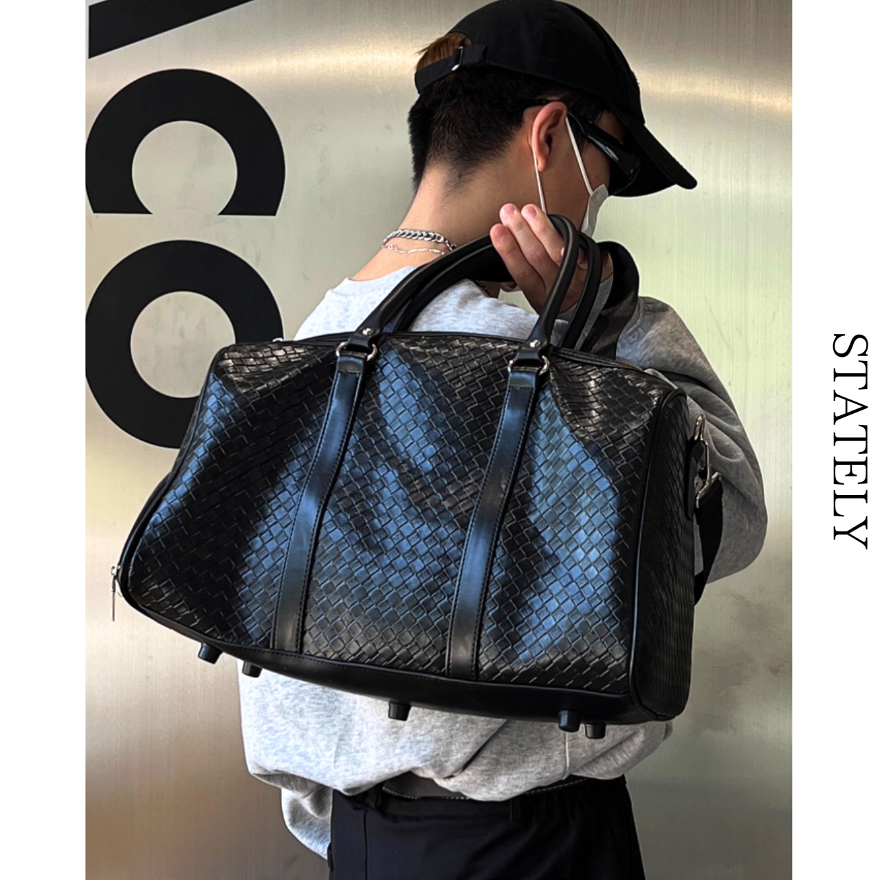 Woven 2way レザーボストン_G04・画像2