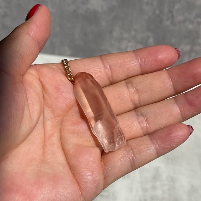 ブラジル・ミナスジェライス州産【ピンクレムリアン】⑨ 鉱物 天然石 パワーストーン