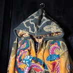 CHRISTIAN AUDIGIER LA ジップパーカー　Y2K 全面グラフィック　ギャル男　クリスチャンオードジェー