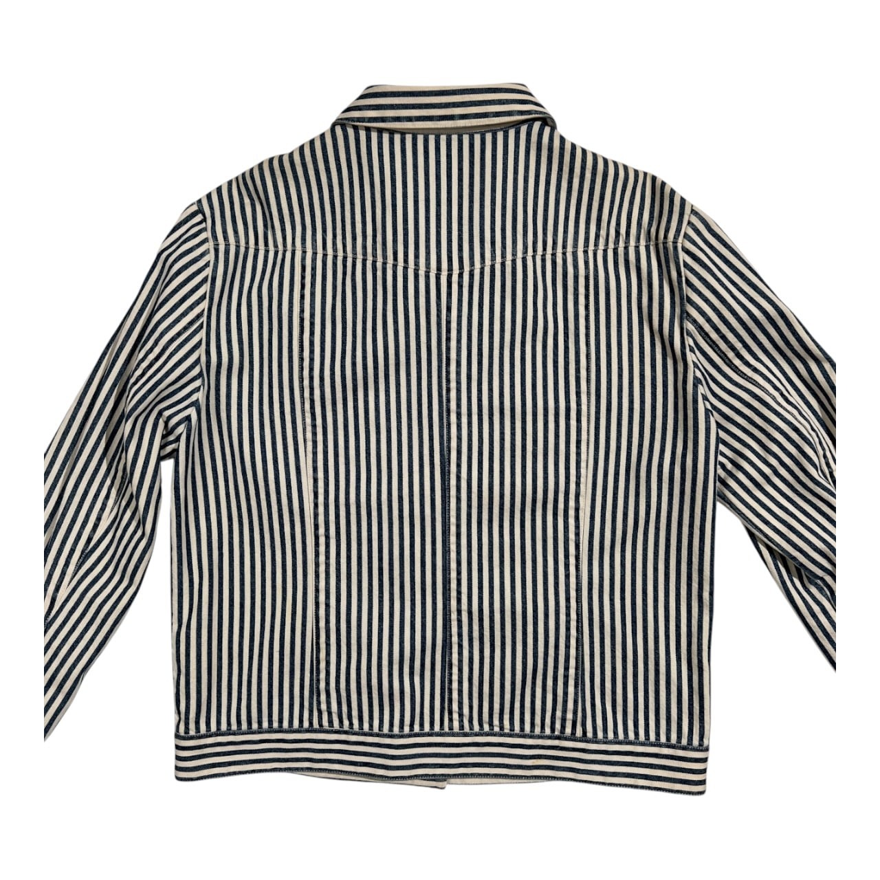 Mademoiselle NONNON マドモアゼルノンノン ヒッコリー デニム ジャケット ジージャン /パパス/日本製