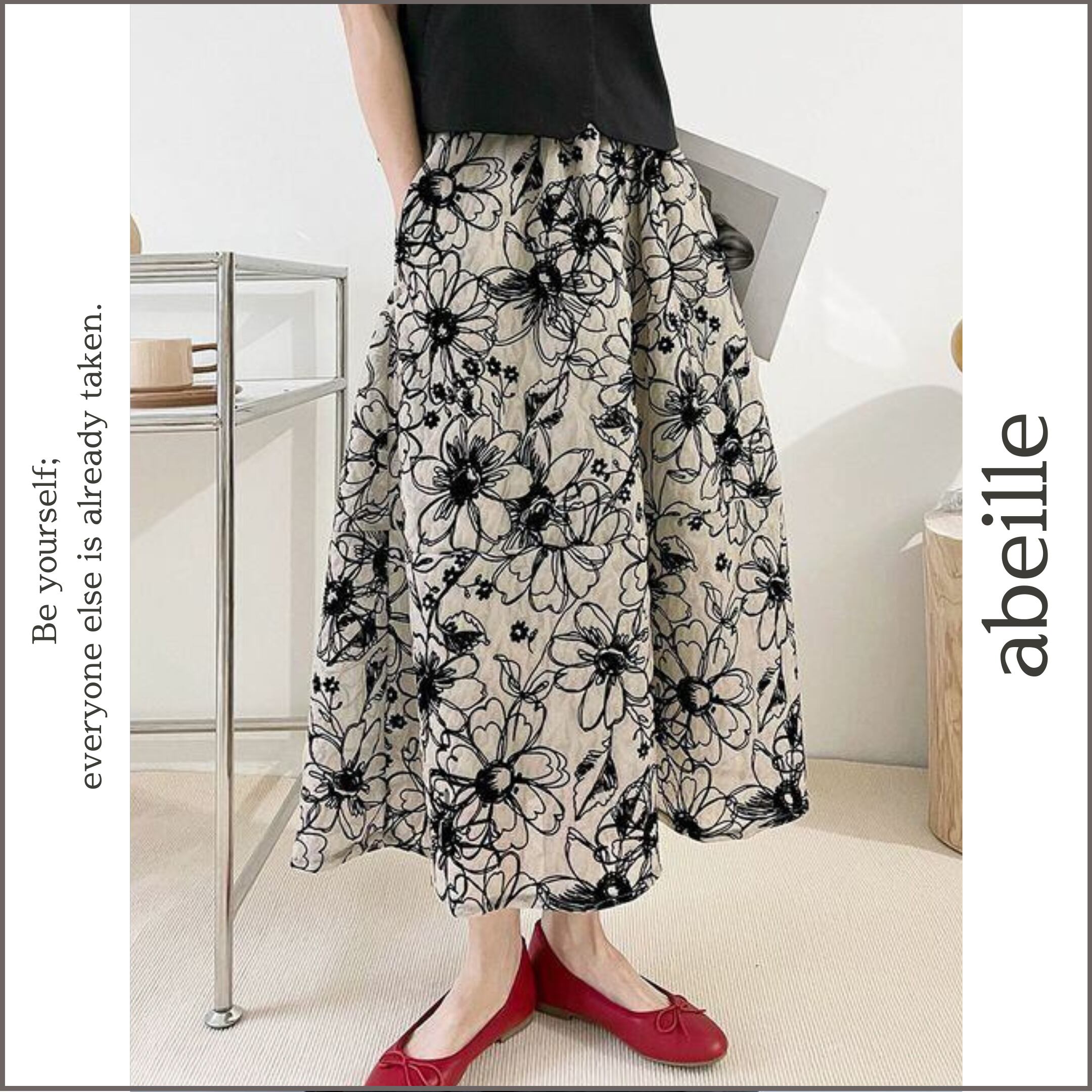 floral print skirt 14753