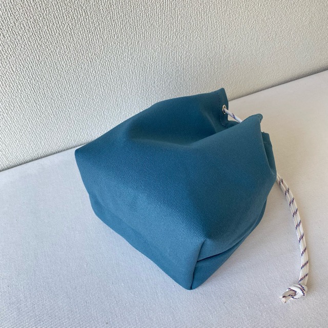 【全9色】シンプル巾着／倉敷帆布 8号帆布【受注制作】