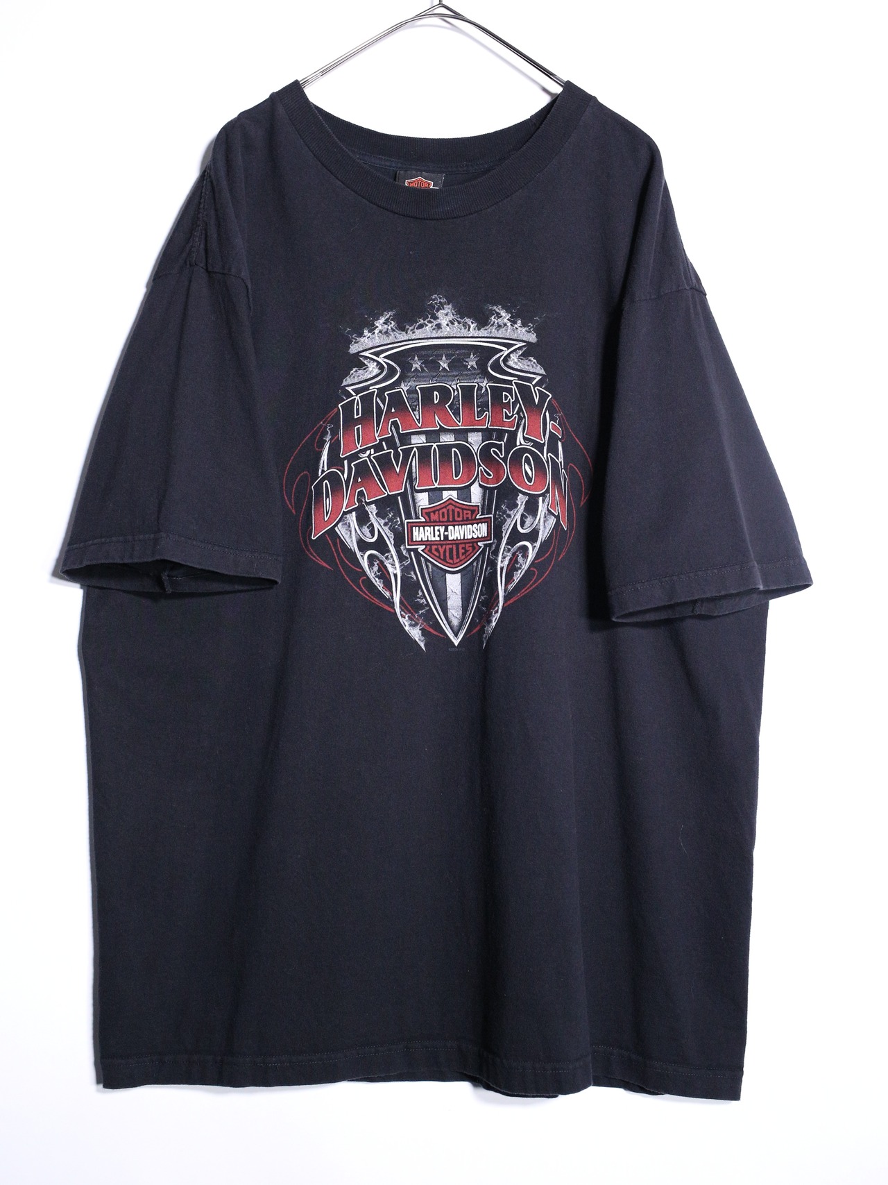 "Harley-Davidson" XXL over silhouette  front and back print tee - 8