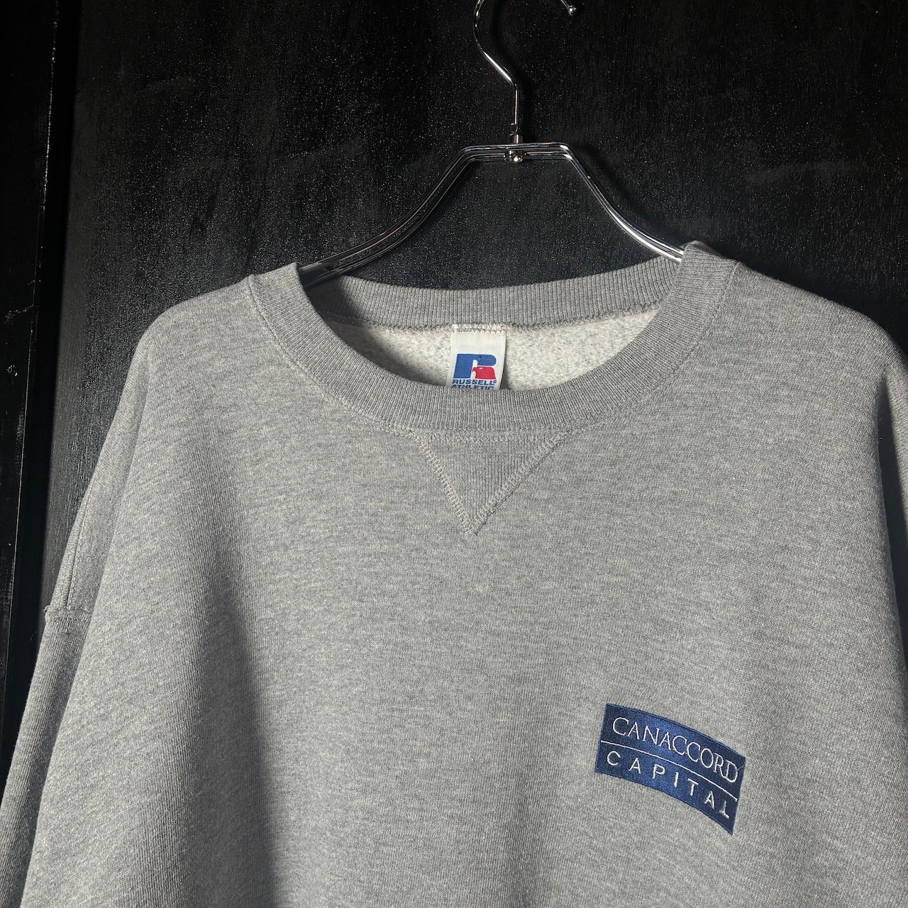 90s メキシコ製 RUSSELL ATHLETIC スウェット グレー ワンポイント刺繍