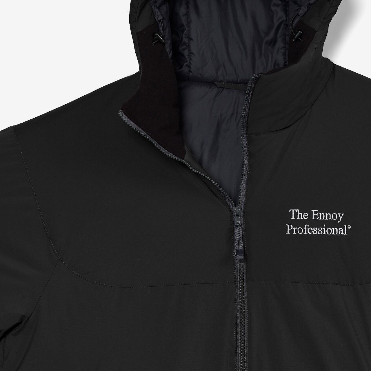 ENNOYとスタイリスト私物 PADDED NYLON HOODIE (BLACK) | ENNOY